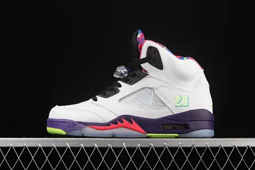 All categories Air Jordan Jordan series basketball shoes Air Jordan 5 G version Air Jordan 5 White Bel-Air AJ5 Joe 5 Fresh Prince 2020 version College Purple DB3335-100